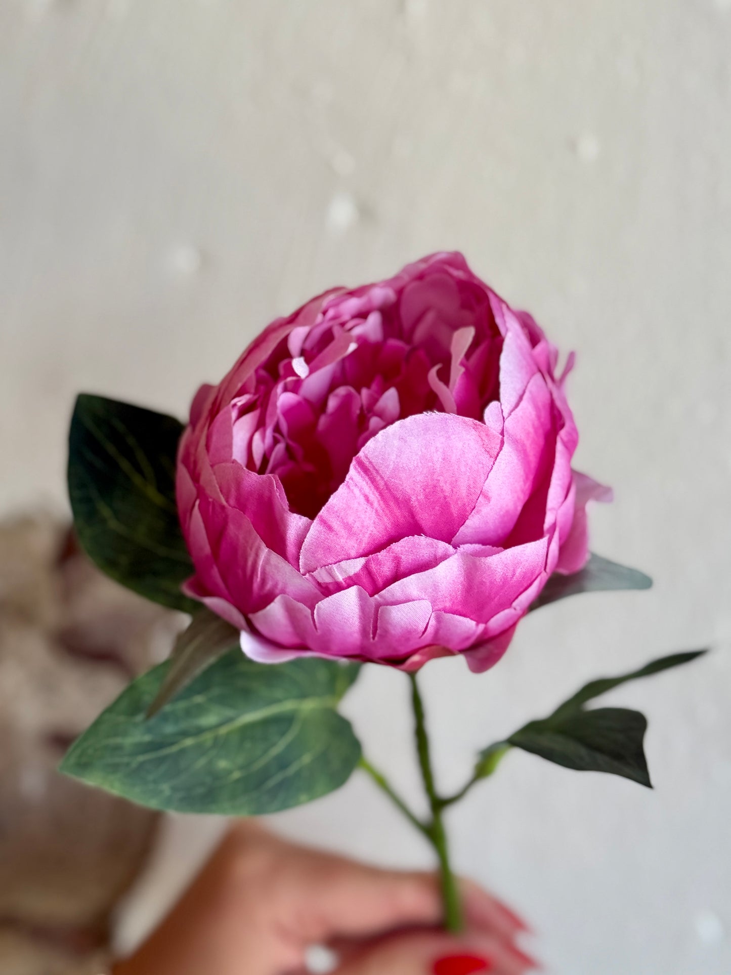 21" LOVELY PEONY STEM
