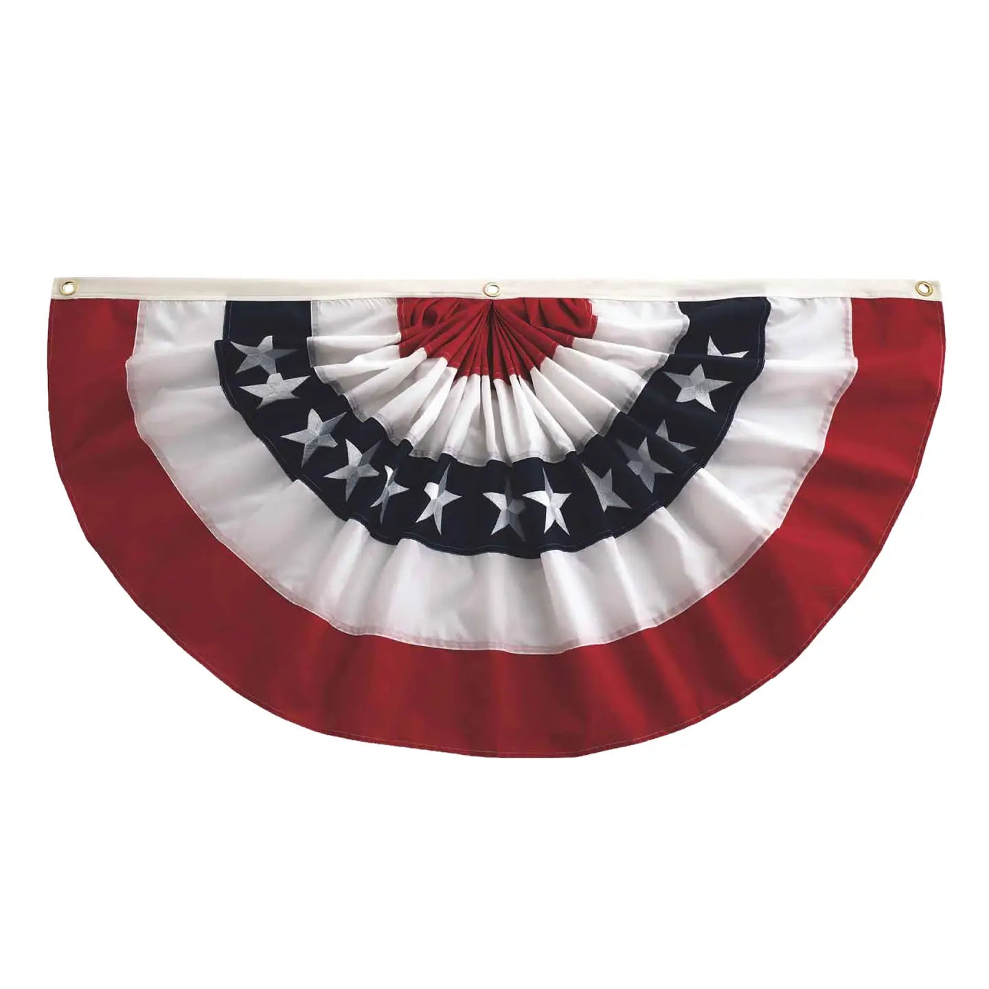 Pleated Fan Patriotic Bunting- 6’ x 3’