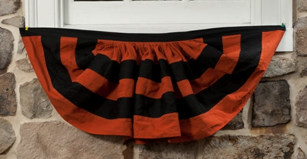 36" Orange and Black Bunting