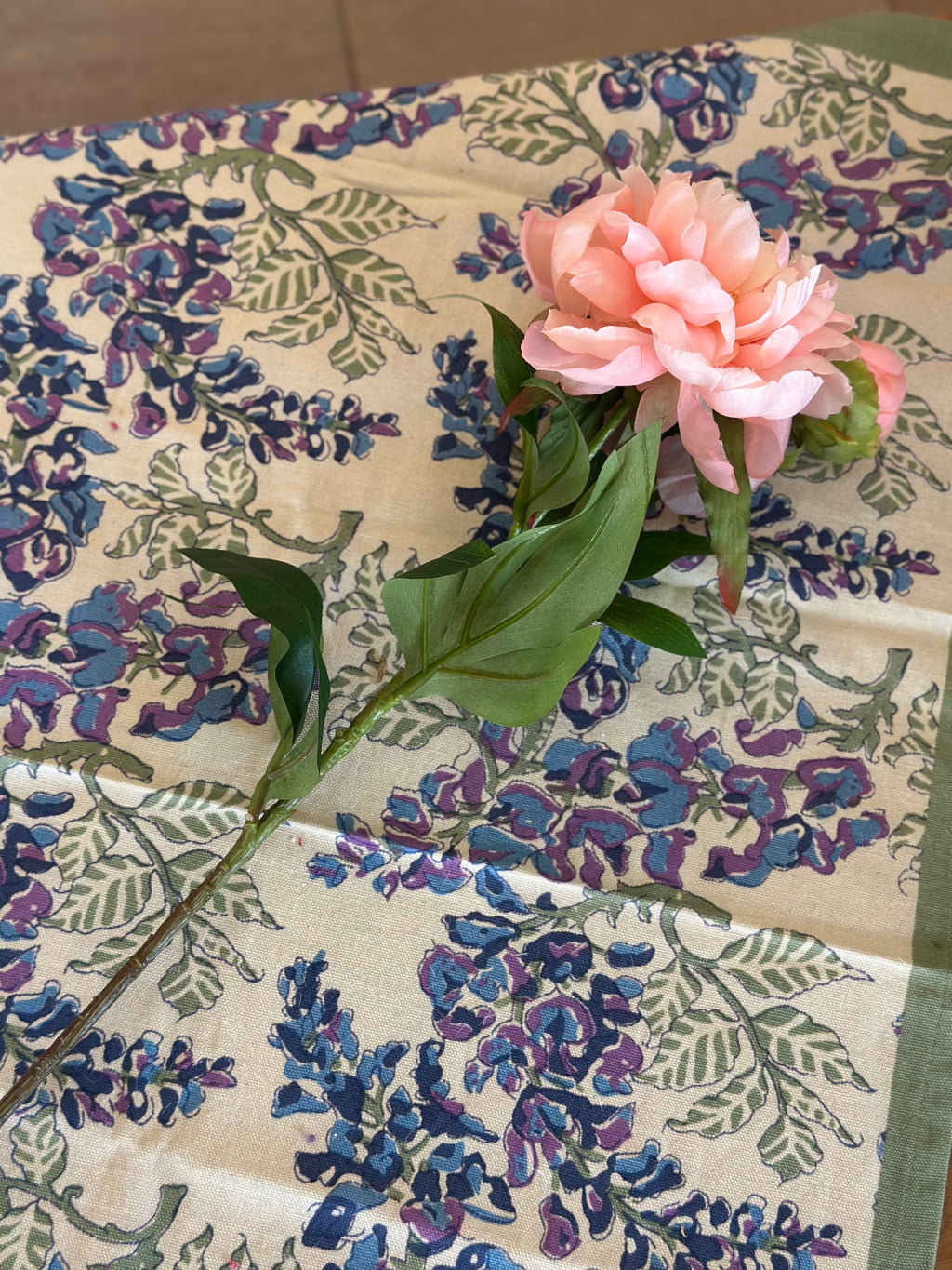 26" Garden Peony & Bud - Blush Pink