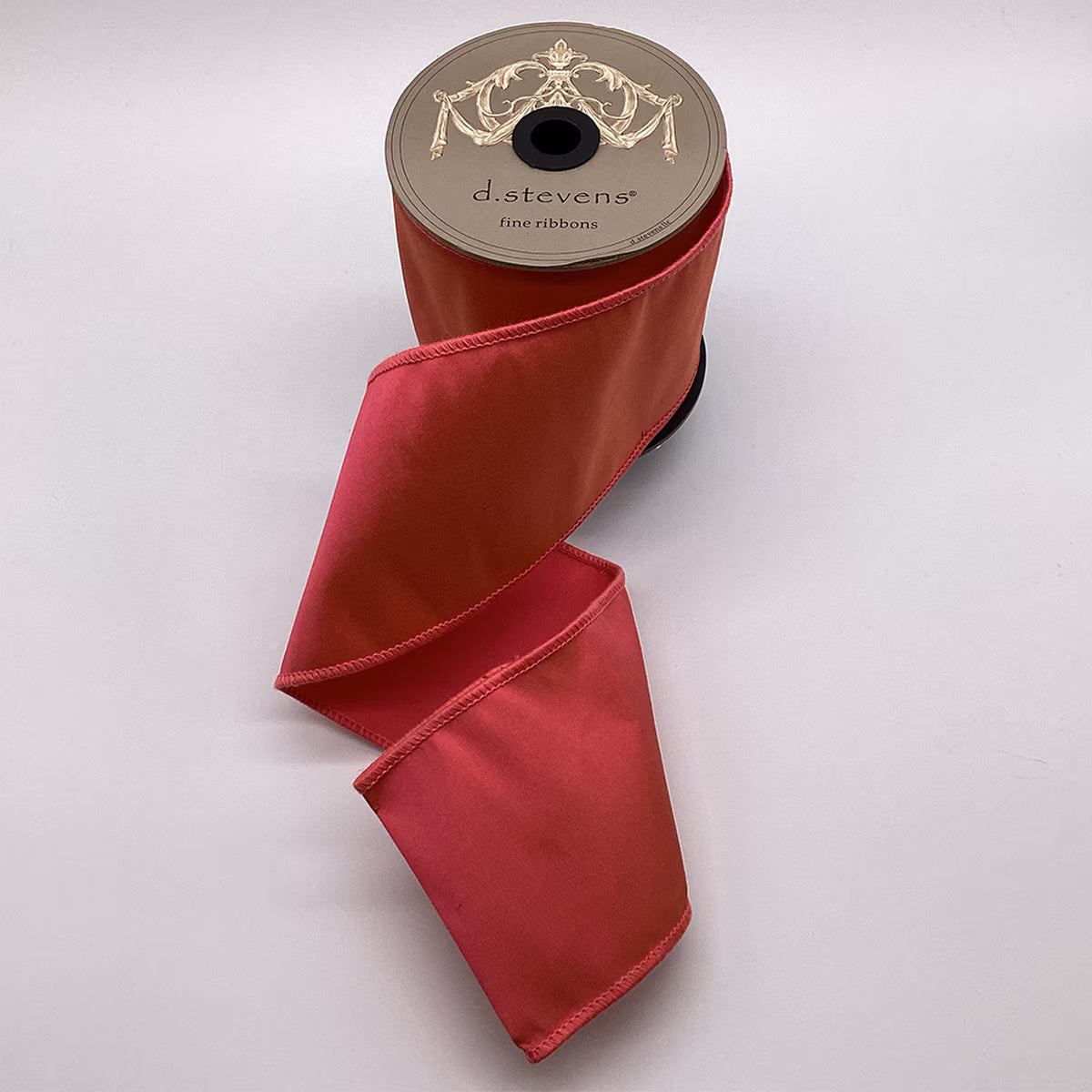 4" taffeta double fused, coral