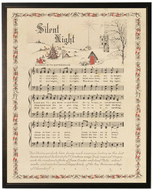 Silent Night Hymn 12 X 16