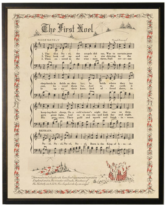 The First Noel Hymn 12 X 16