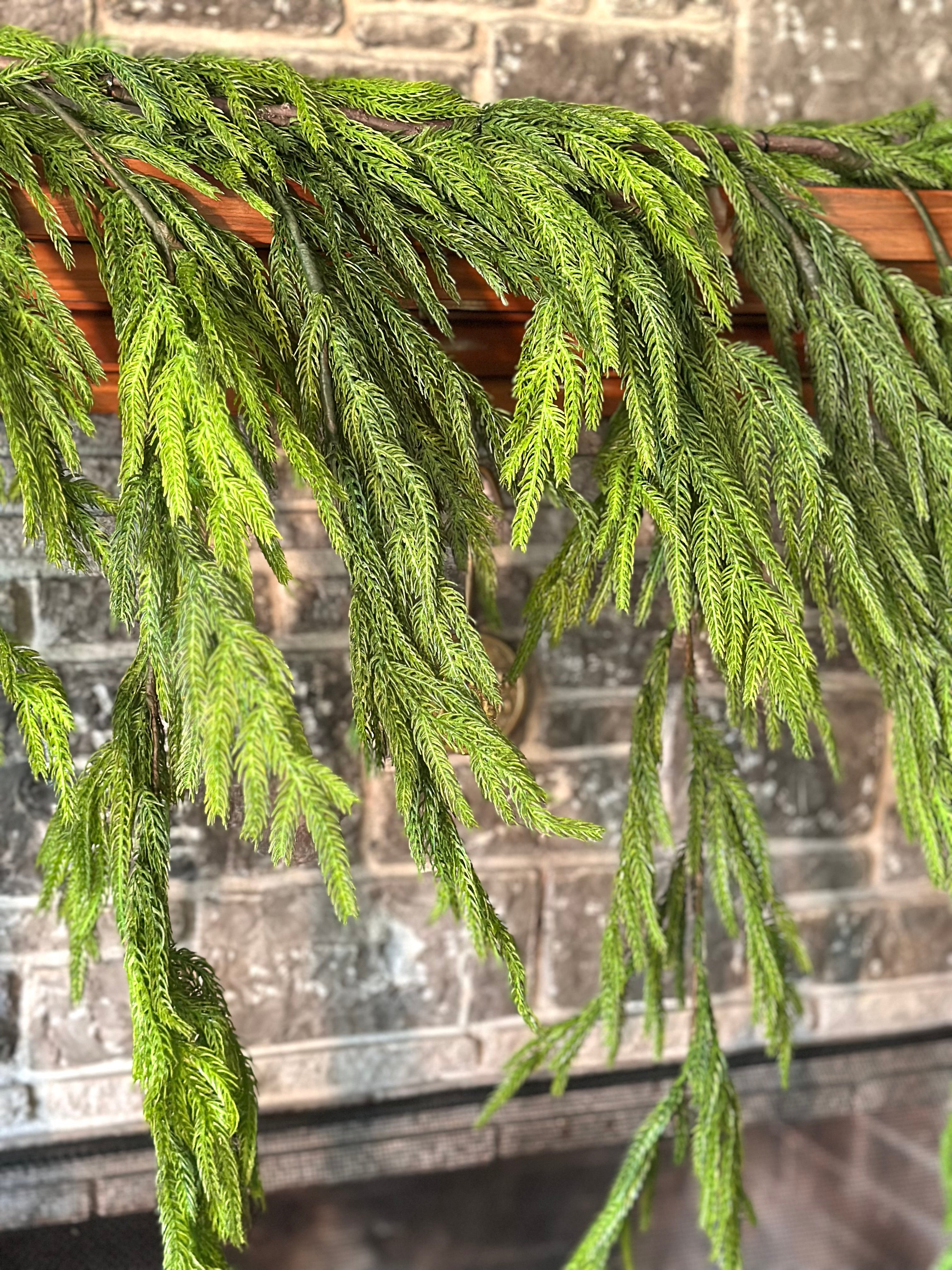 40” NATURAL TOUCH NORFOLK PINE DRIPPING GARLAND
