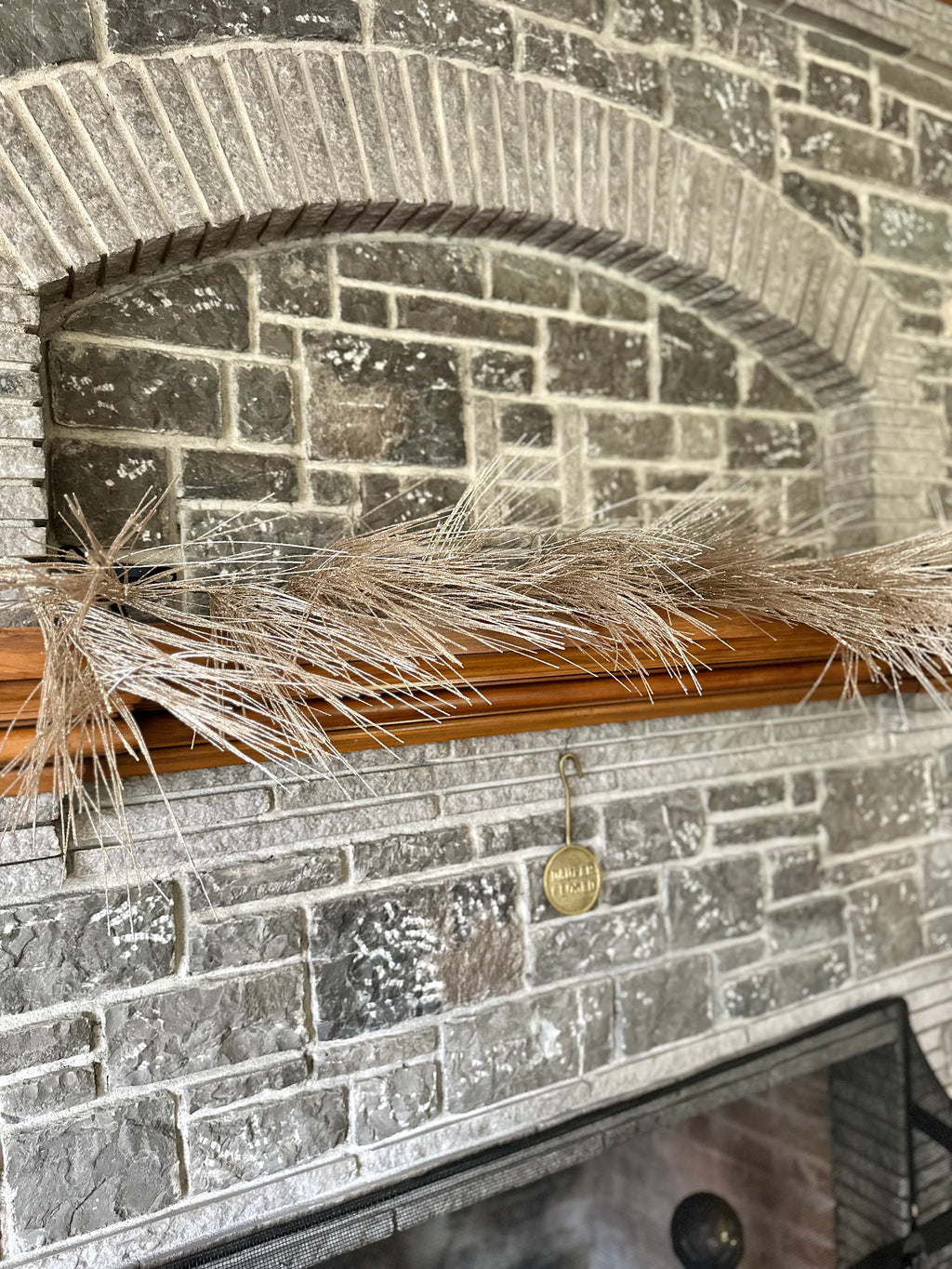 48” Glitter Long Needle Pine Garland