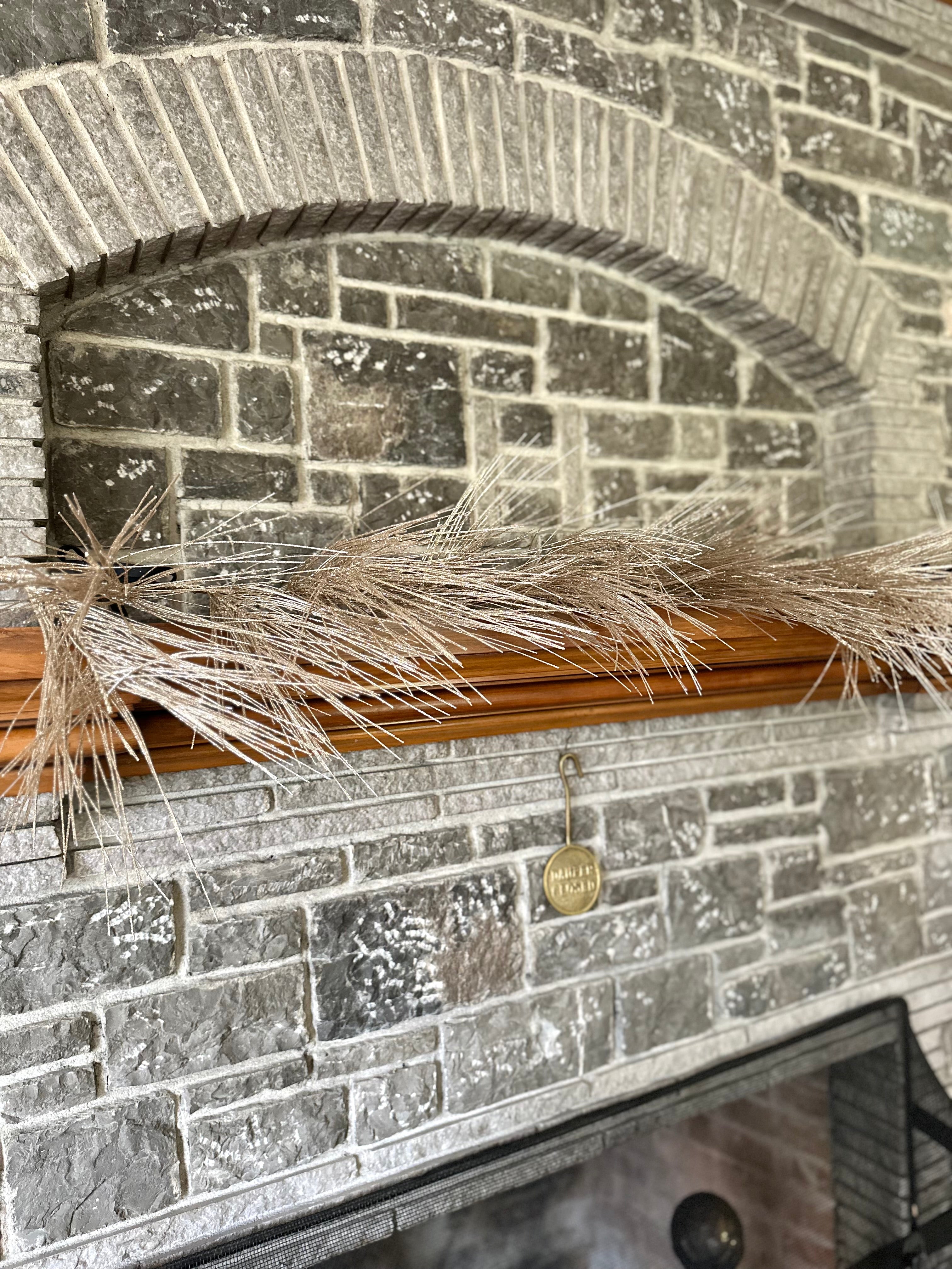 48” Glitter Long Needle Pine Garland
