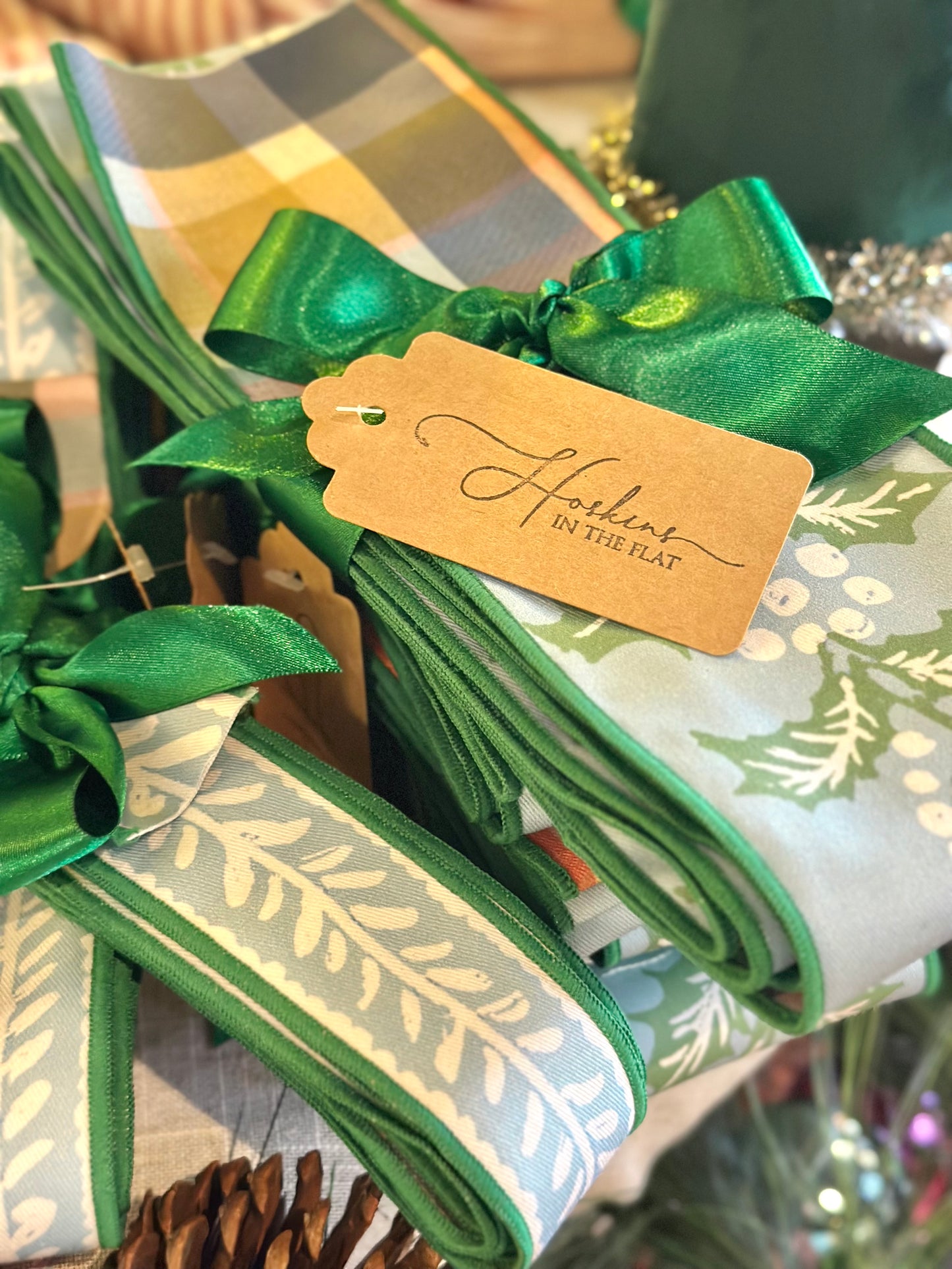 Blues & Holly Plaid Ribbon