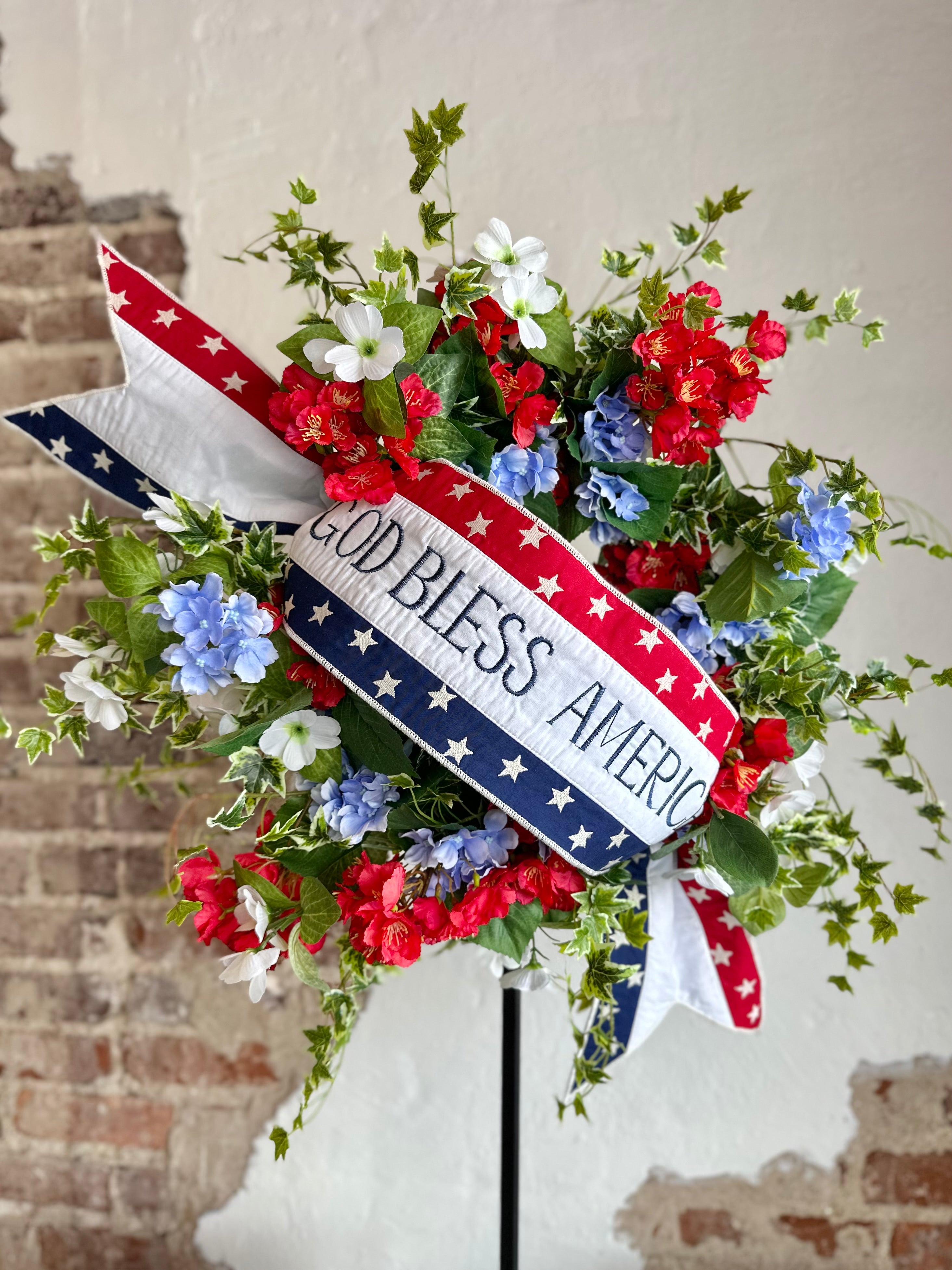 God Bless America Wreath