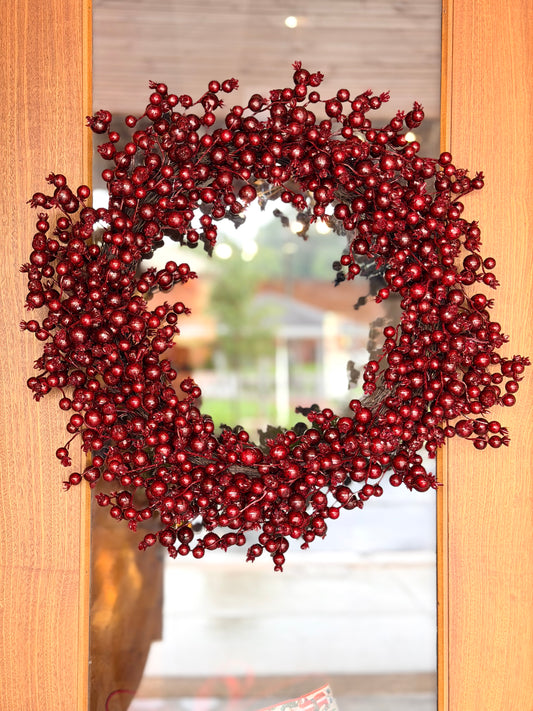 28" WP BERRY RIDGE WREATH