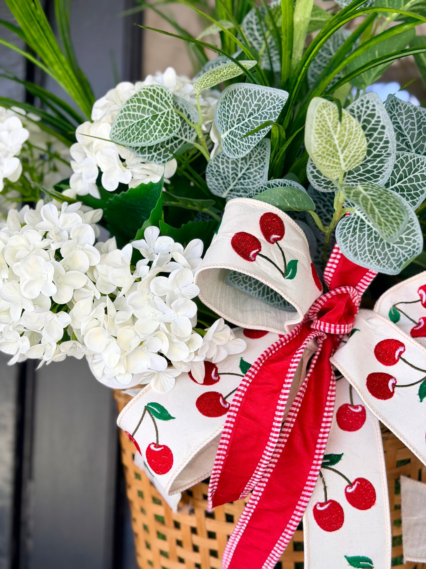 Cherry Pickin Hanging Basket