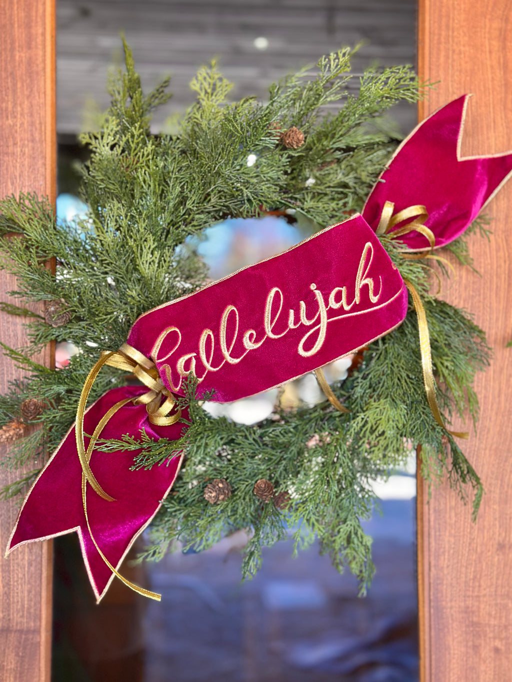 Hallelujah Banner Wreath