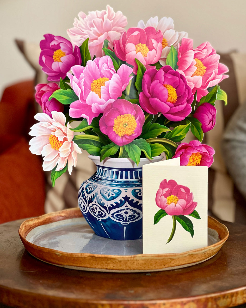 FreshCut Paper Pop-up Greeting Card Peony Paradise