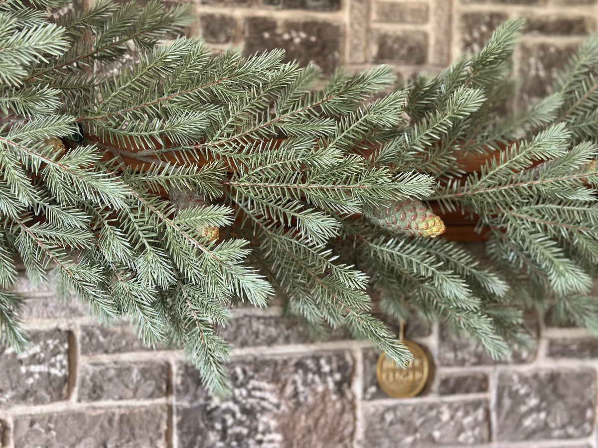 72” Wild Forest Spruce Garland with Cone