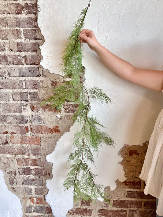 4' Natural Touch Asparagus Fern Garland