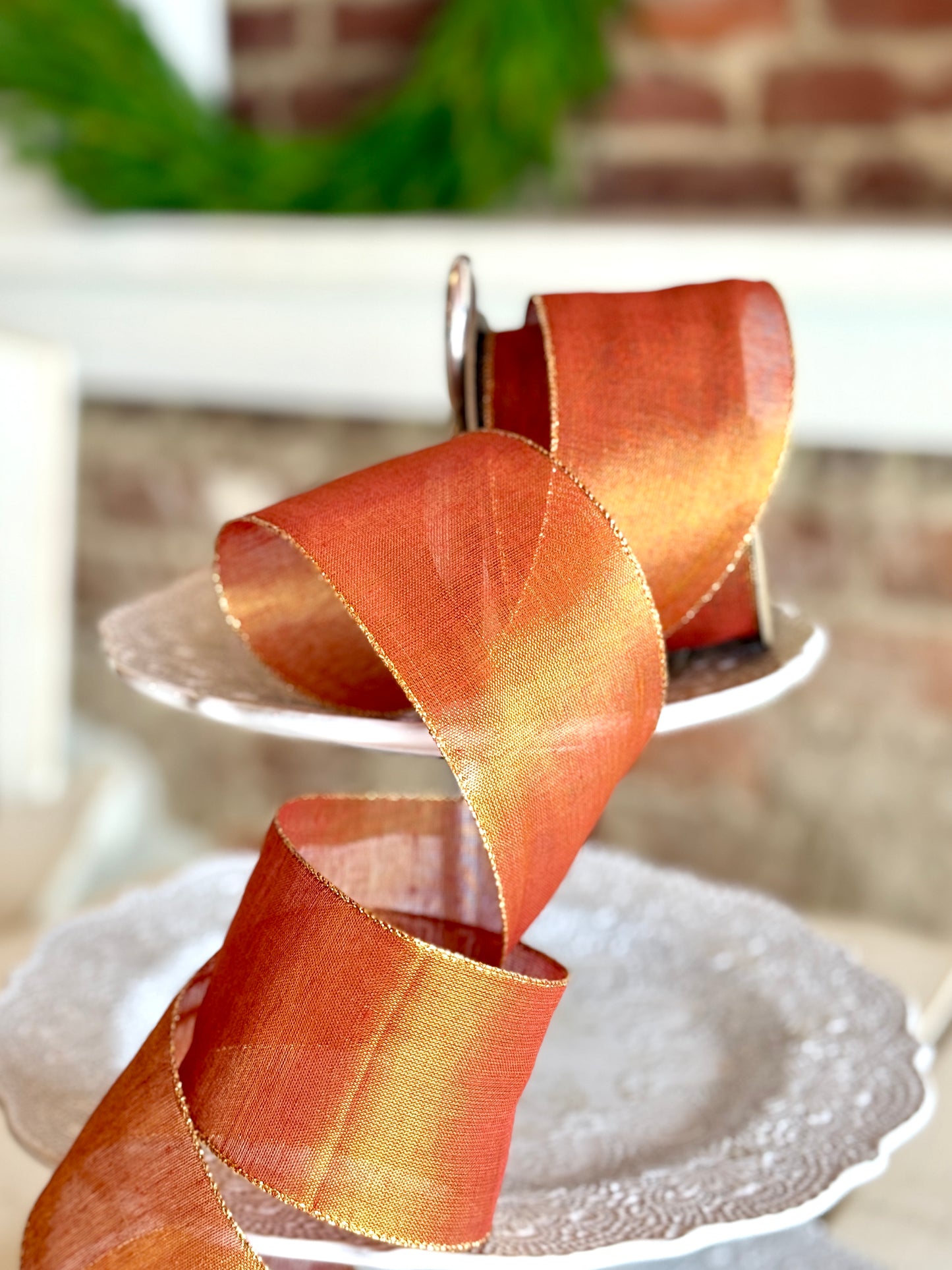 2.5" Metallic Mesh, Copper Gold, SOLD BY THE YARD