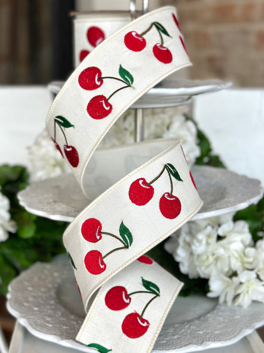 2.5" Cheery Cherries Ribbon