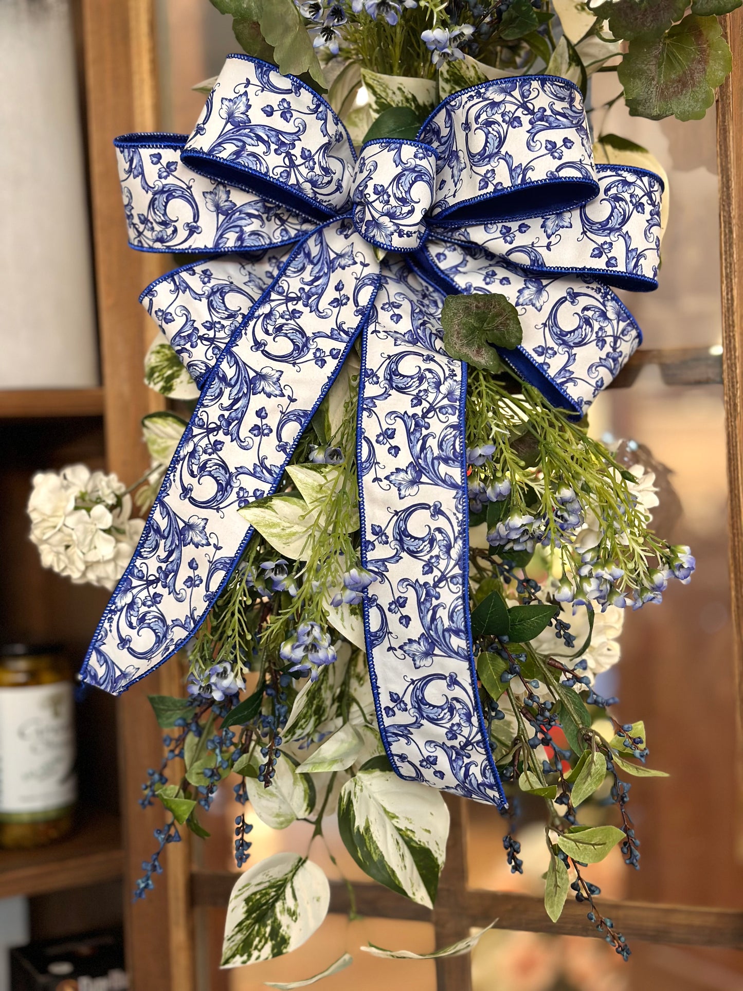 Geranium & Blues Swag
