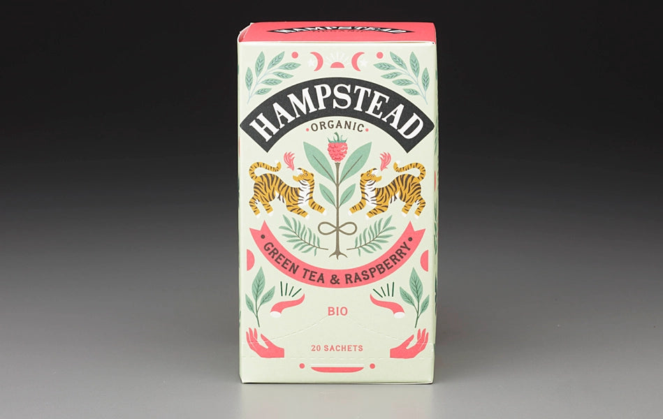 Hampstead Organic Green Tea & Raspberry (20 Teabags)