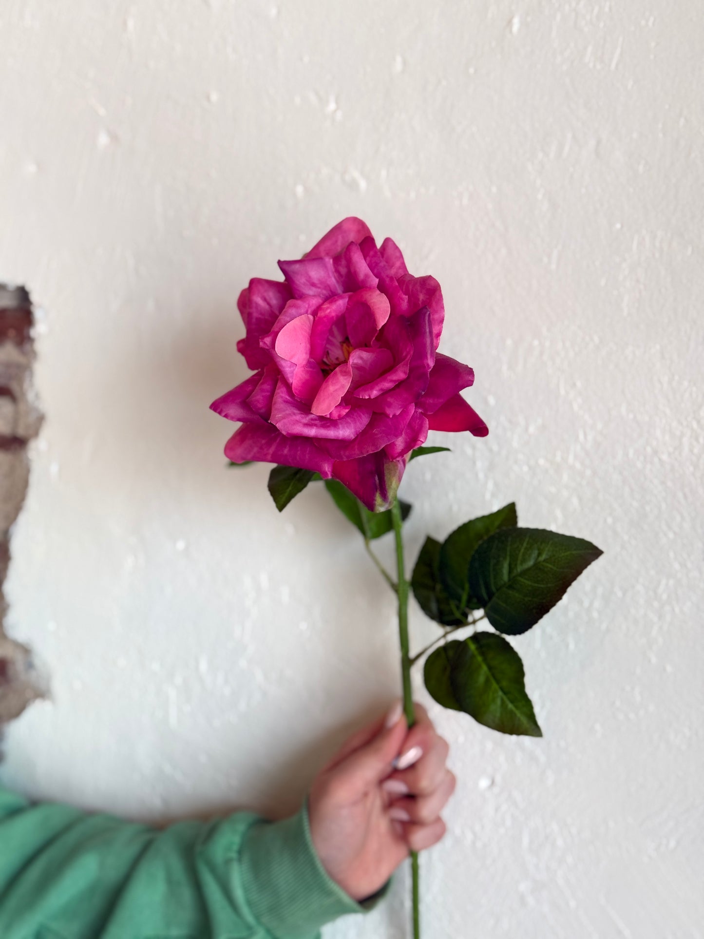 REAL TOUCH ROSE SPRAY, 27.5" (MULTIPLE COLOR OPTIONS)