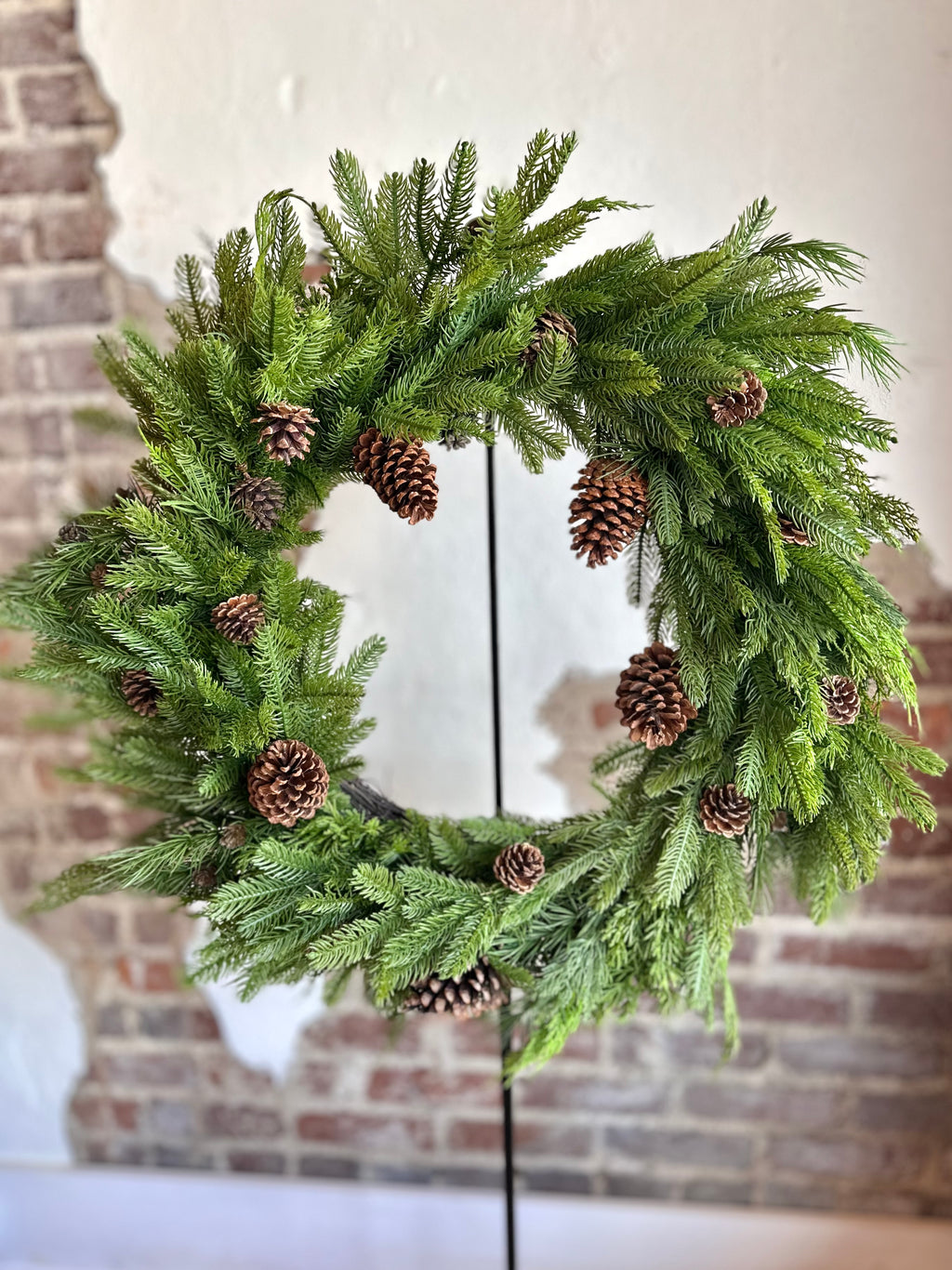 Natural Touch Mix Evergreen Wreath