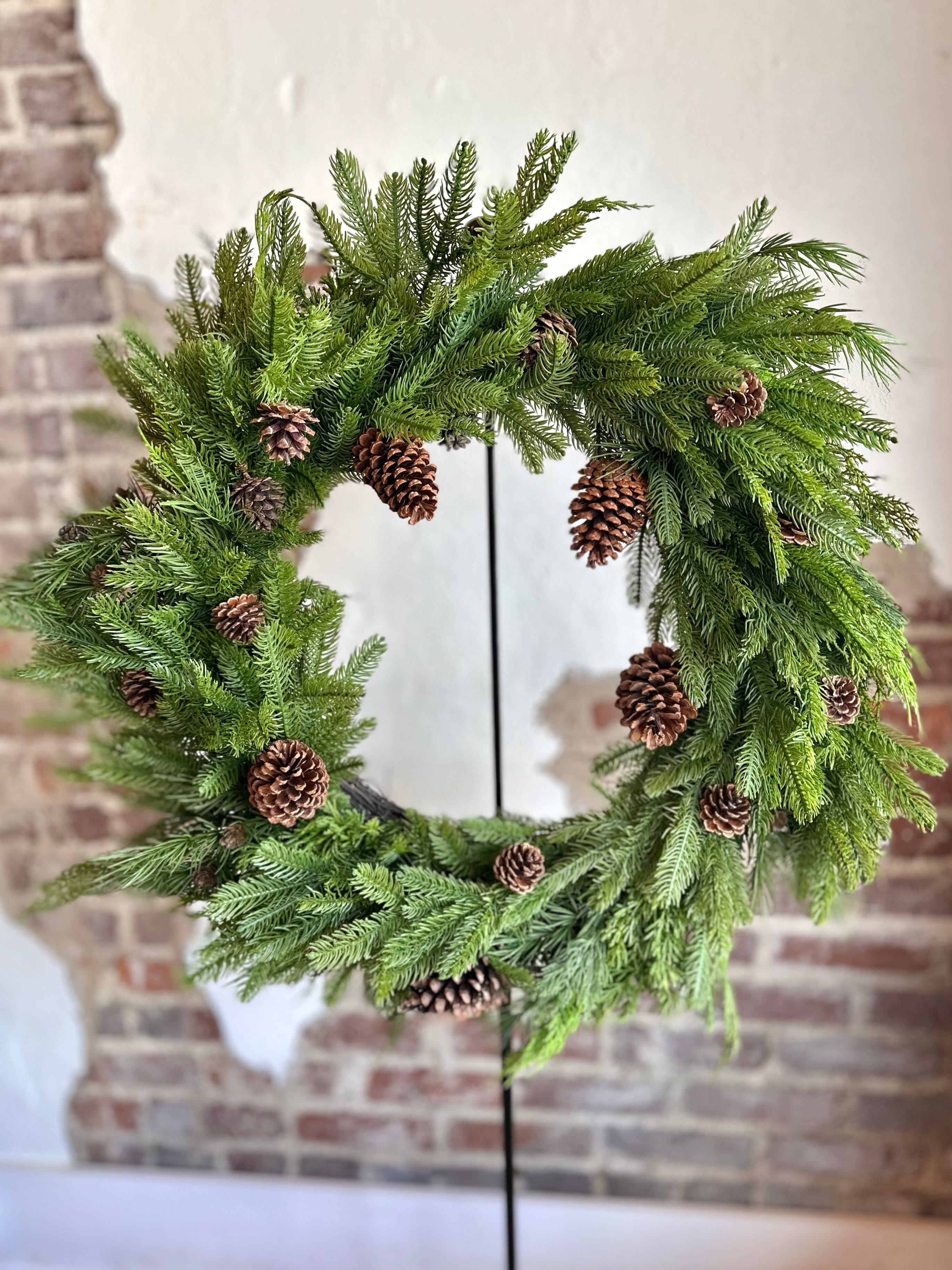 Natural Touch Mix Evergreen Wreath