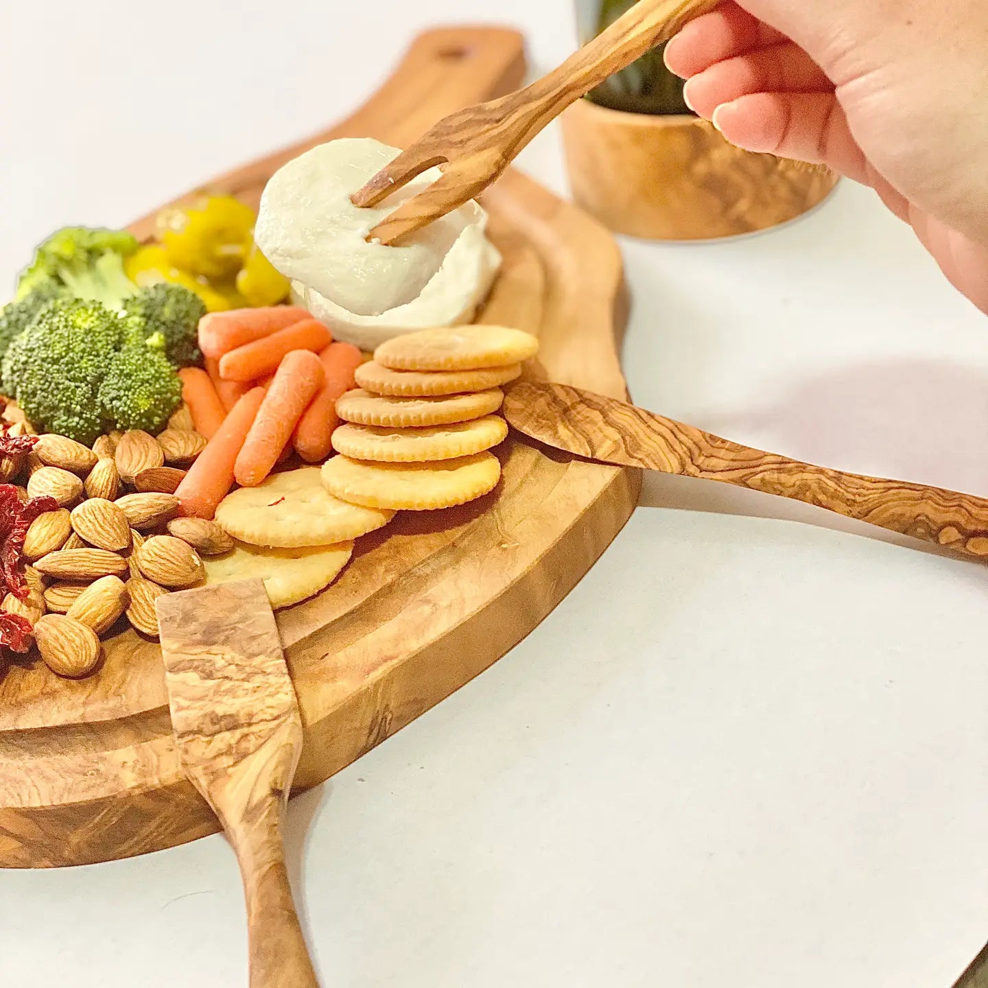 Olive Wood Cheese Utensil Set of 3