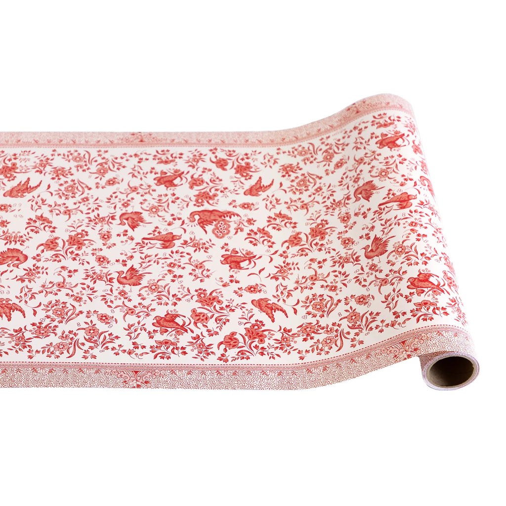 Hester & Cook “Red Regal Peacock” Runner