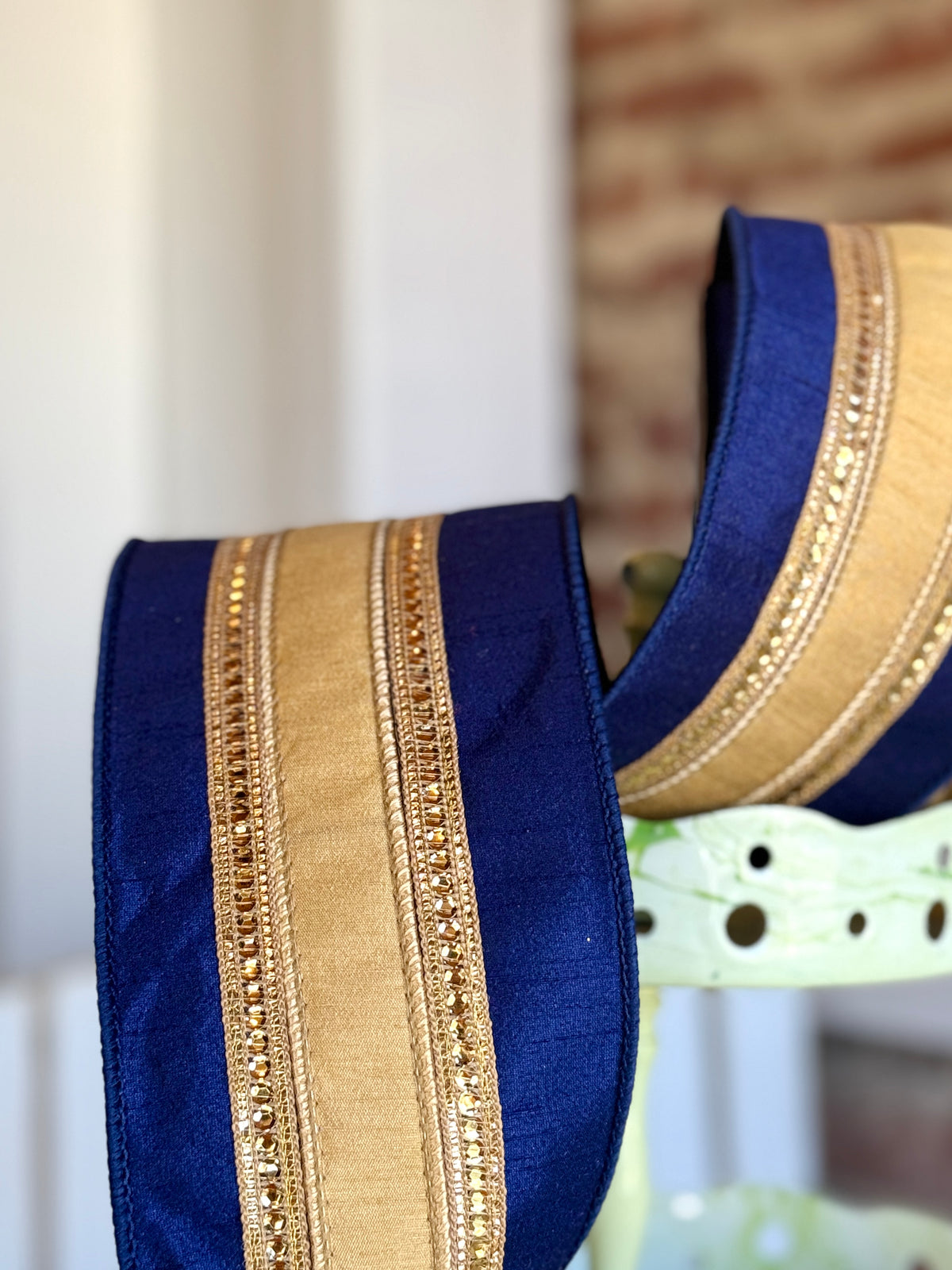 4” Twinkle Borders - Navy Blue, SOLD BY THE YARD