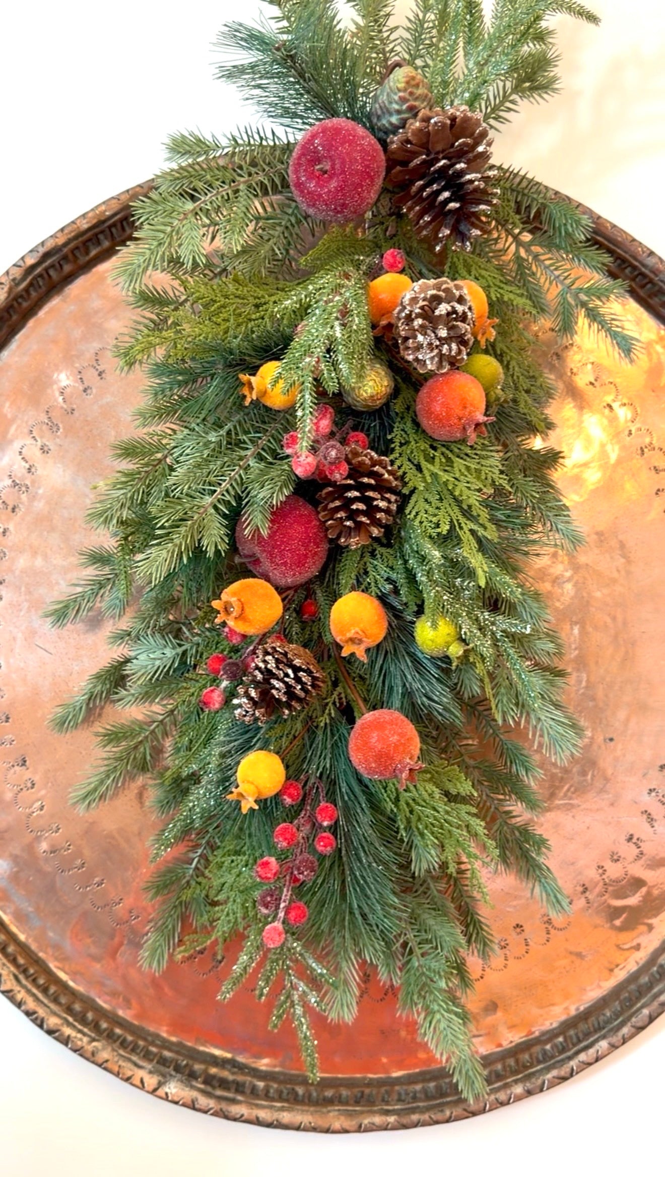 Sugared Fruit & Pinecone Drop