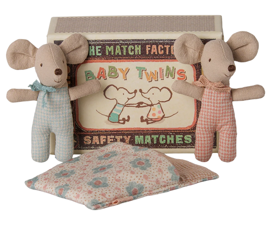 Maileg - Baby Mice in Matchbox - Checker
