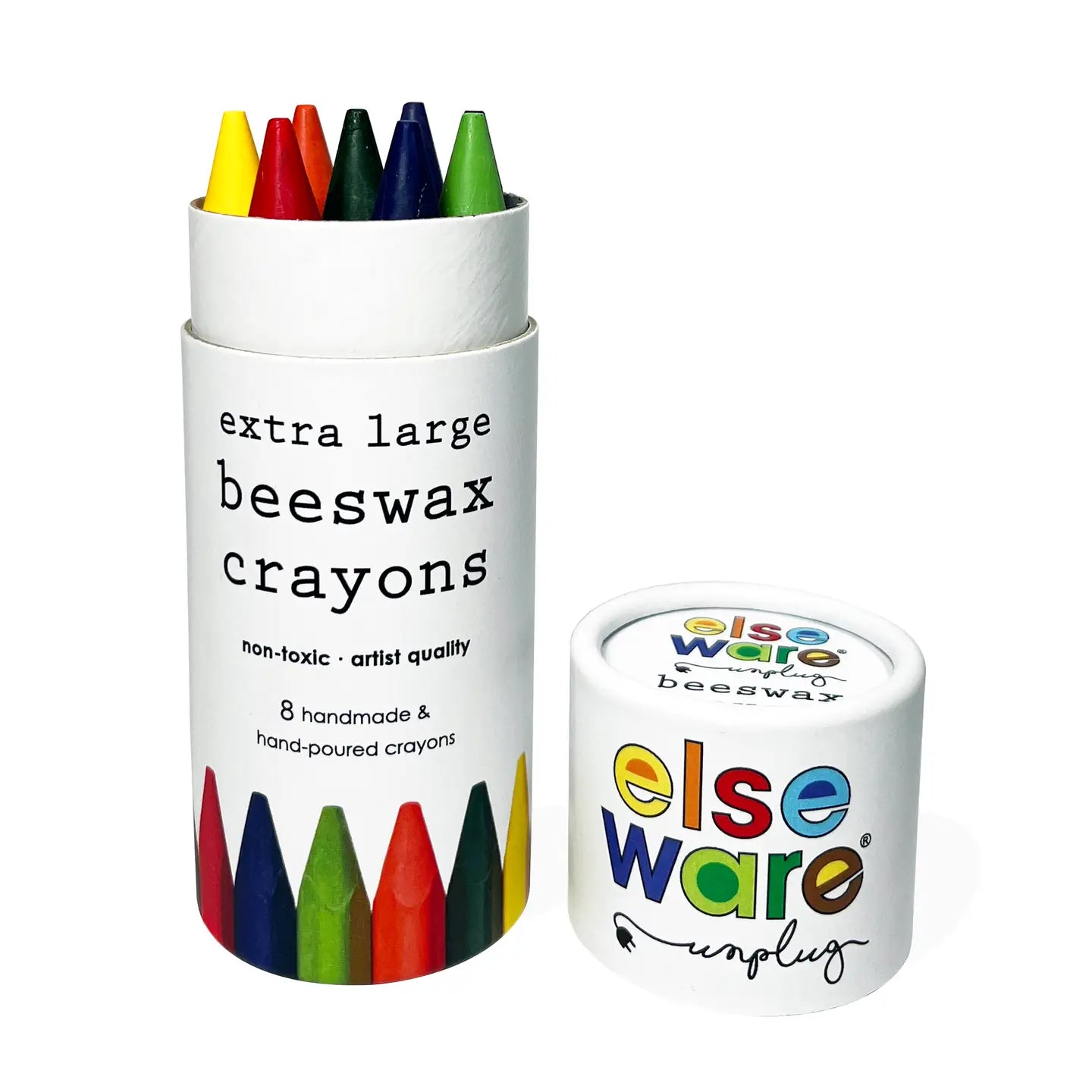 Beeswax Crayons - Extra Large - 8 Natural & Non-Toxic Colors