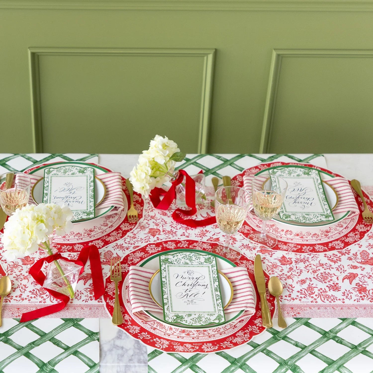 Hester & Cook “Red Regal Peacock” Runner