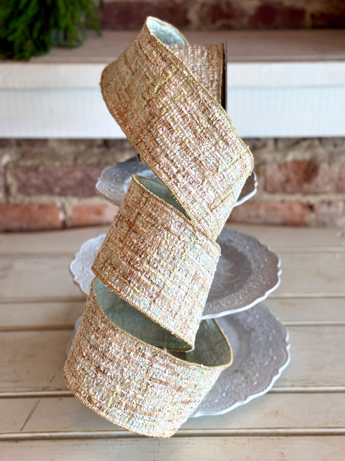 4" SWEETHEART TWEED- LIGHT BLUE -SOLD BY THE YARD