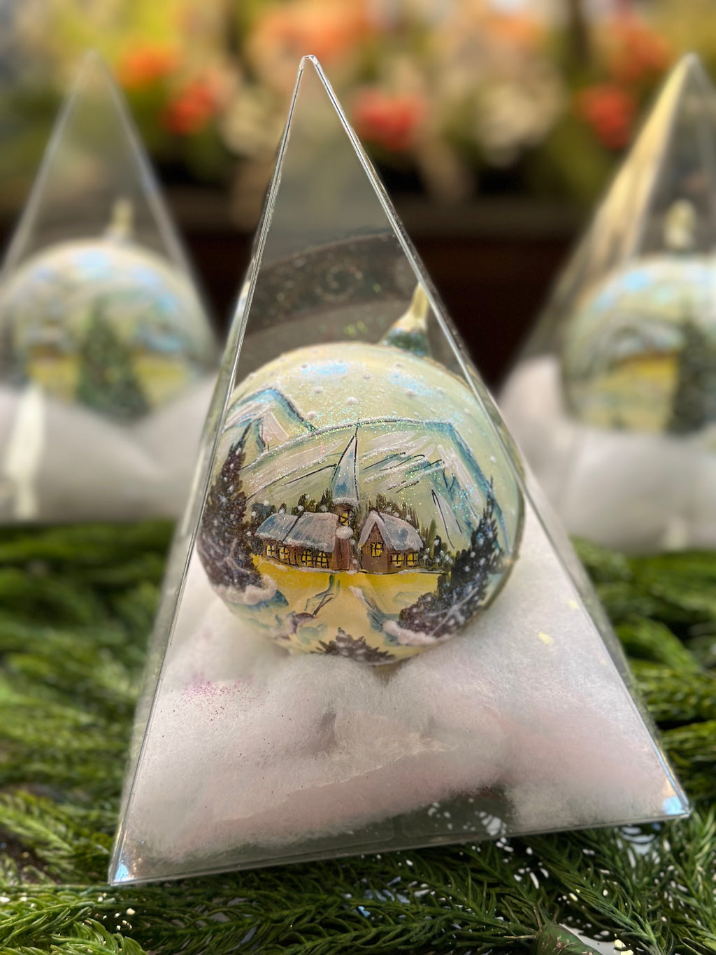 Hand-Painted Village Ornament (MULTIPLE OPTIONS)