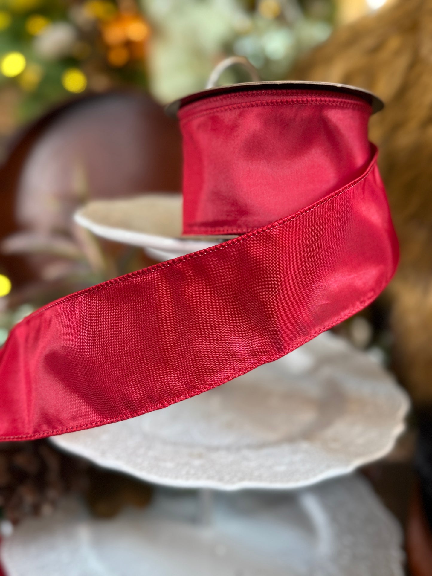 2.5" Simply Taffeta, Red