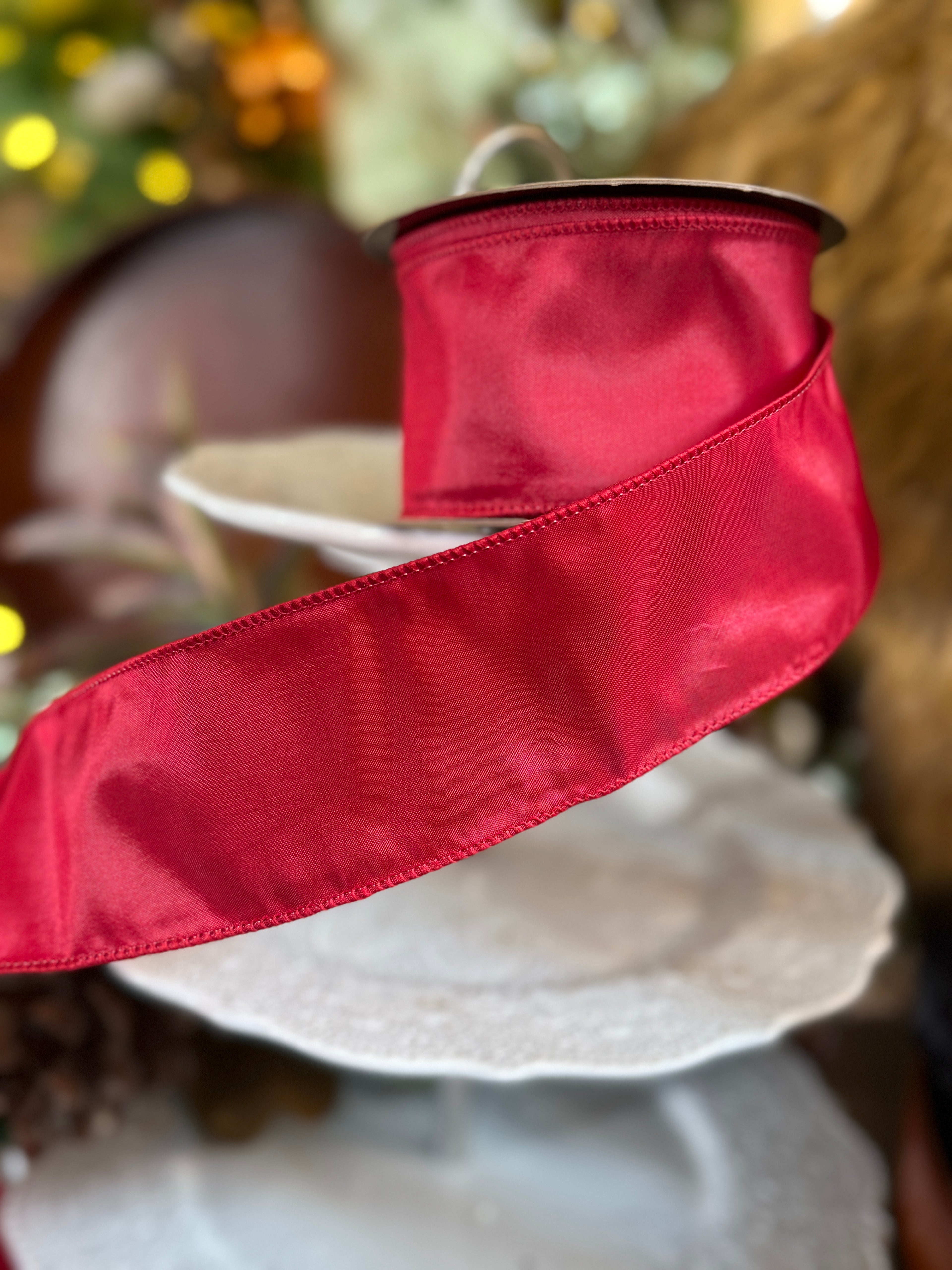 2.5" Simply Taffeta, Red