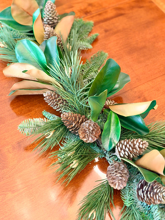 Deluxe Rockies & Pinecones Magnolia Centerpiece
