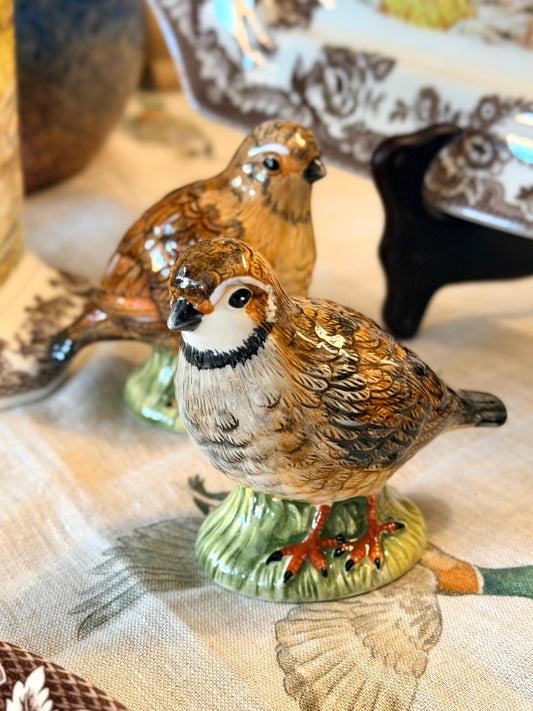 Spode Woodland Quail Salt & Pepper