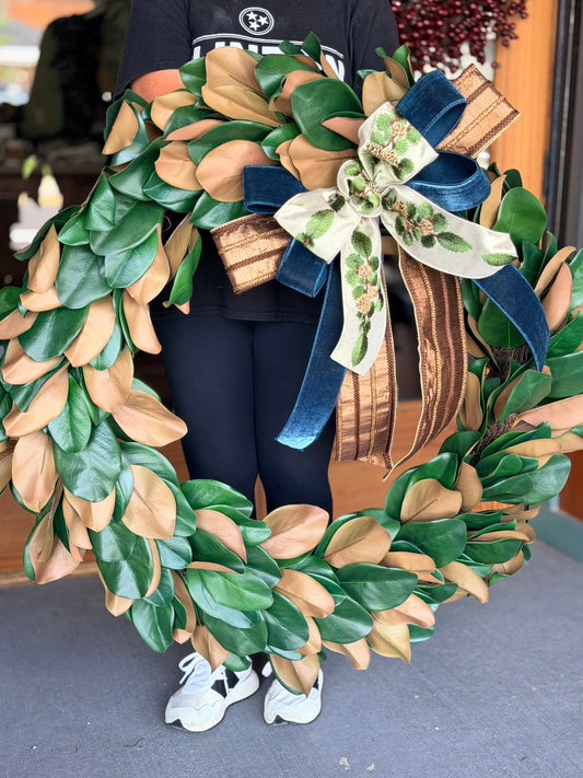 40” Magnolia Wreath (IN-STORE PICKUP)