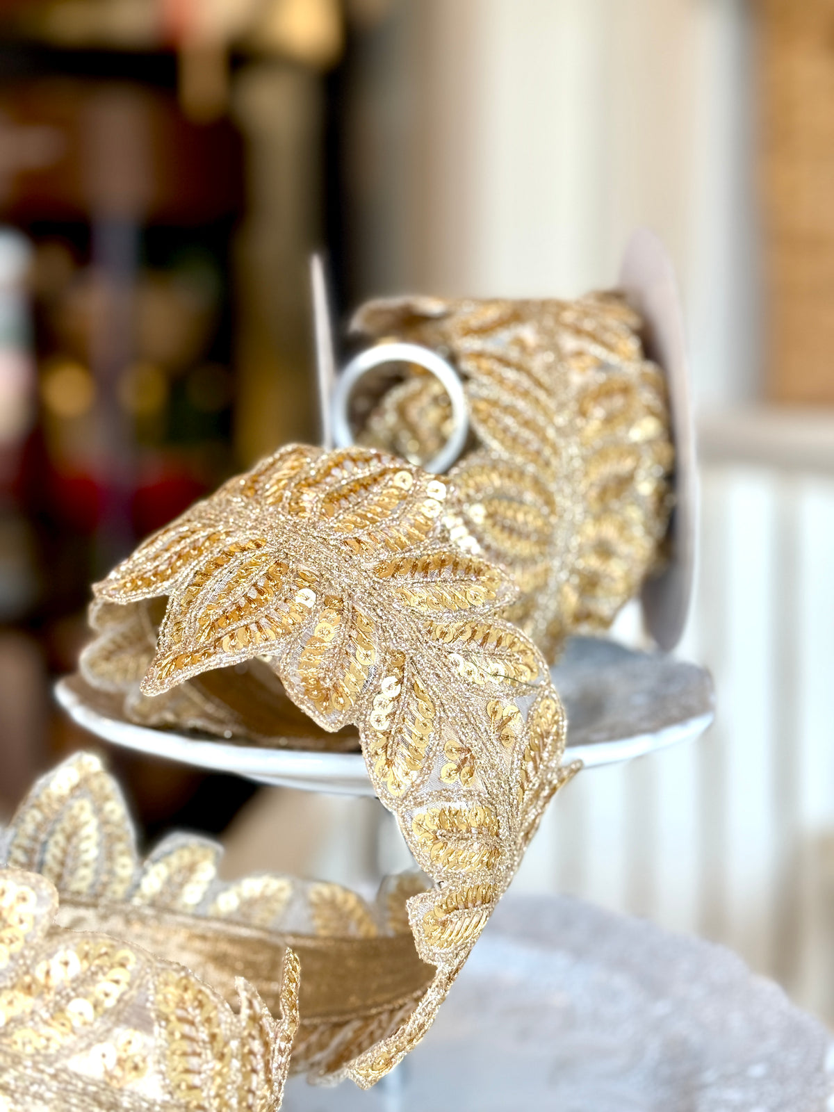 4” Masquerade Vine, Gold, SOLD BY THE YARD