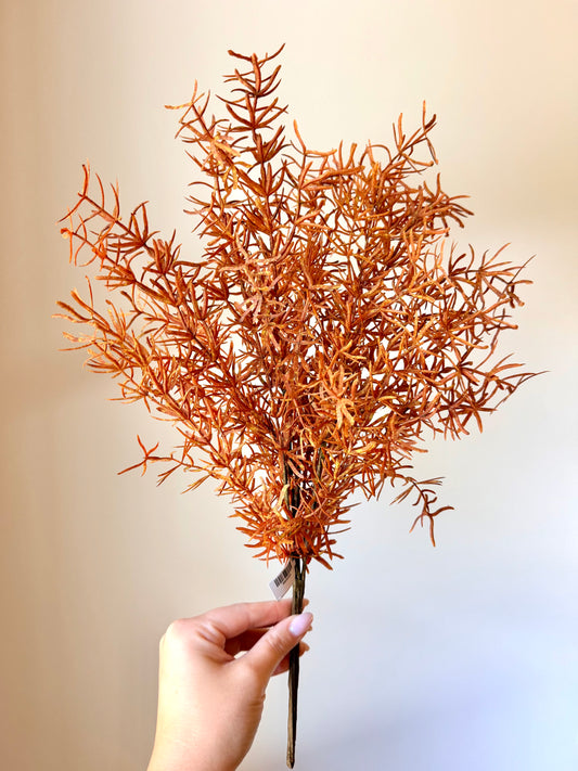 17" UV AUTUMN ASPARAGUS FERN BUSH