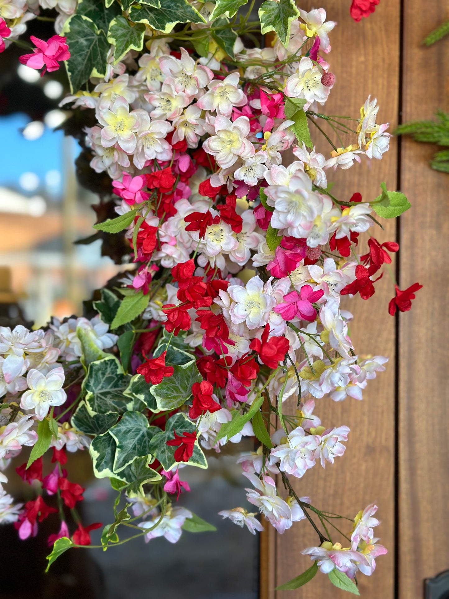 Pink Cherry Blossom Wreath