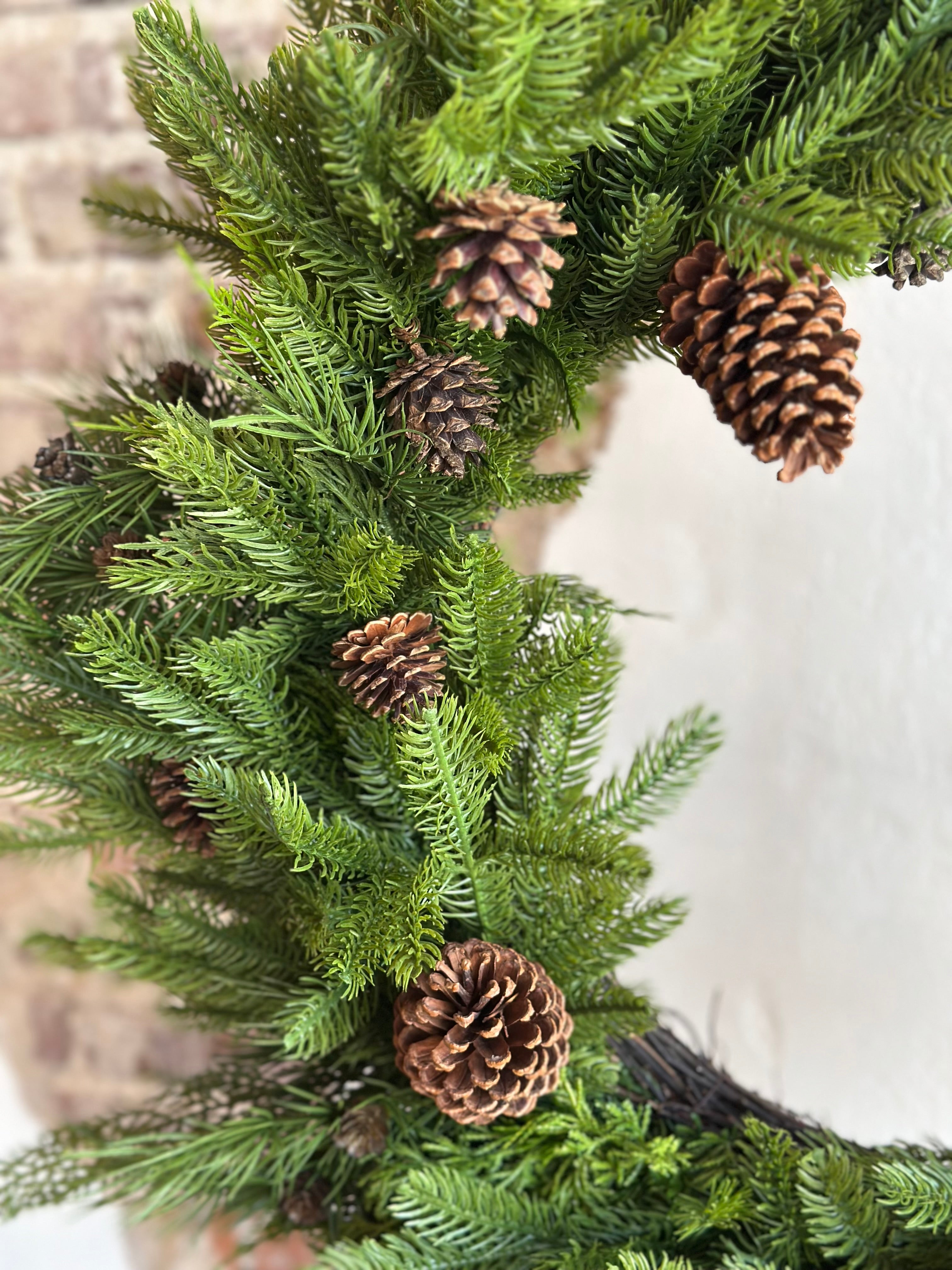 Natural Touch Mix Evergreen Wreath