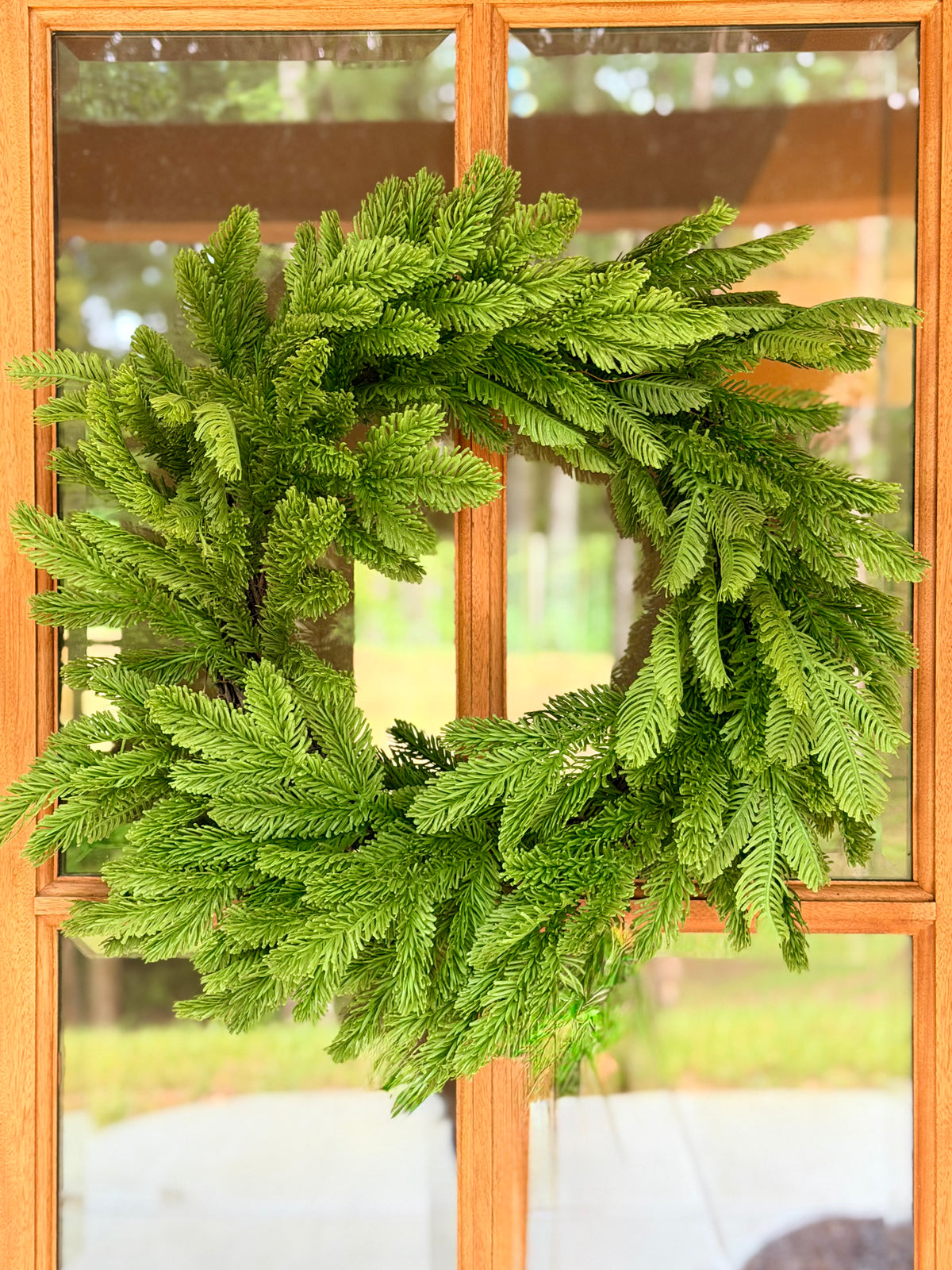 24" REAL TOUCH NOBLE FIR WREATH