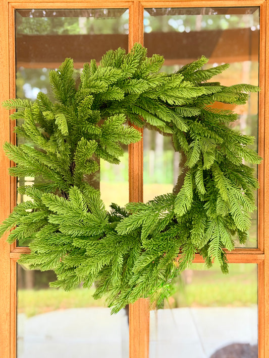 24" REAL TOUCH NOBLE FIR WREATH