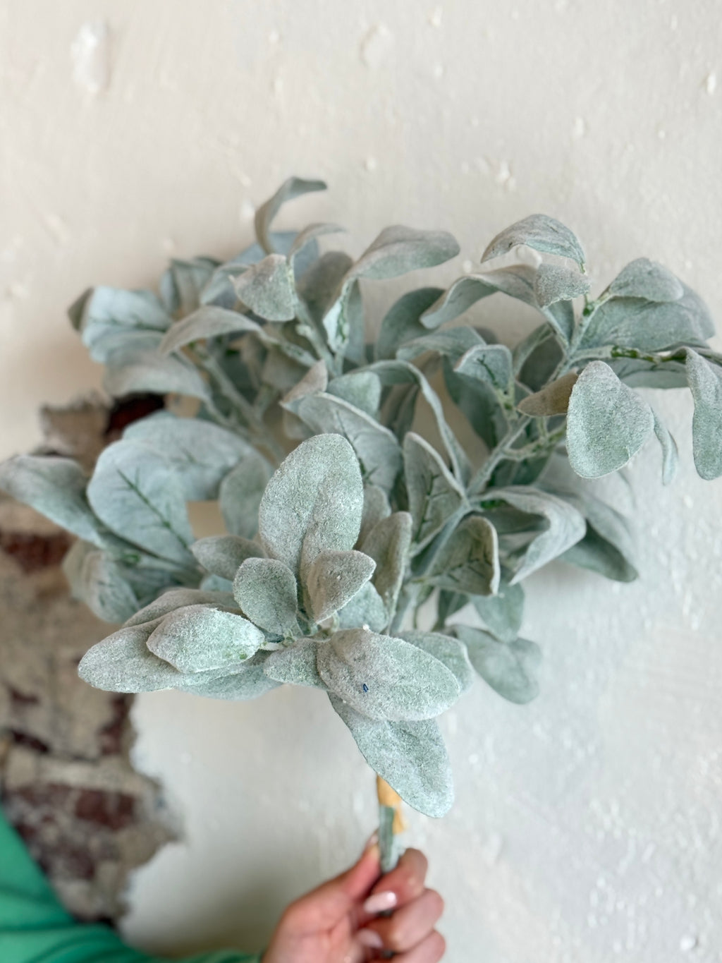 21" FLOCKED LAMBS EAR BUNCH