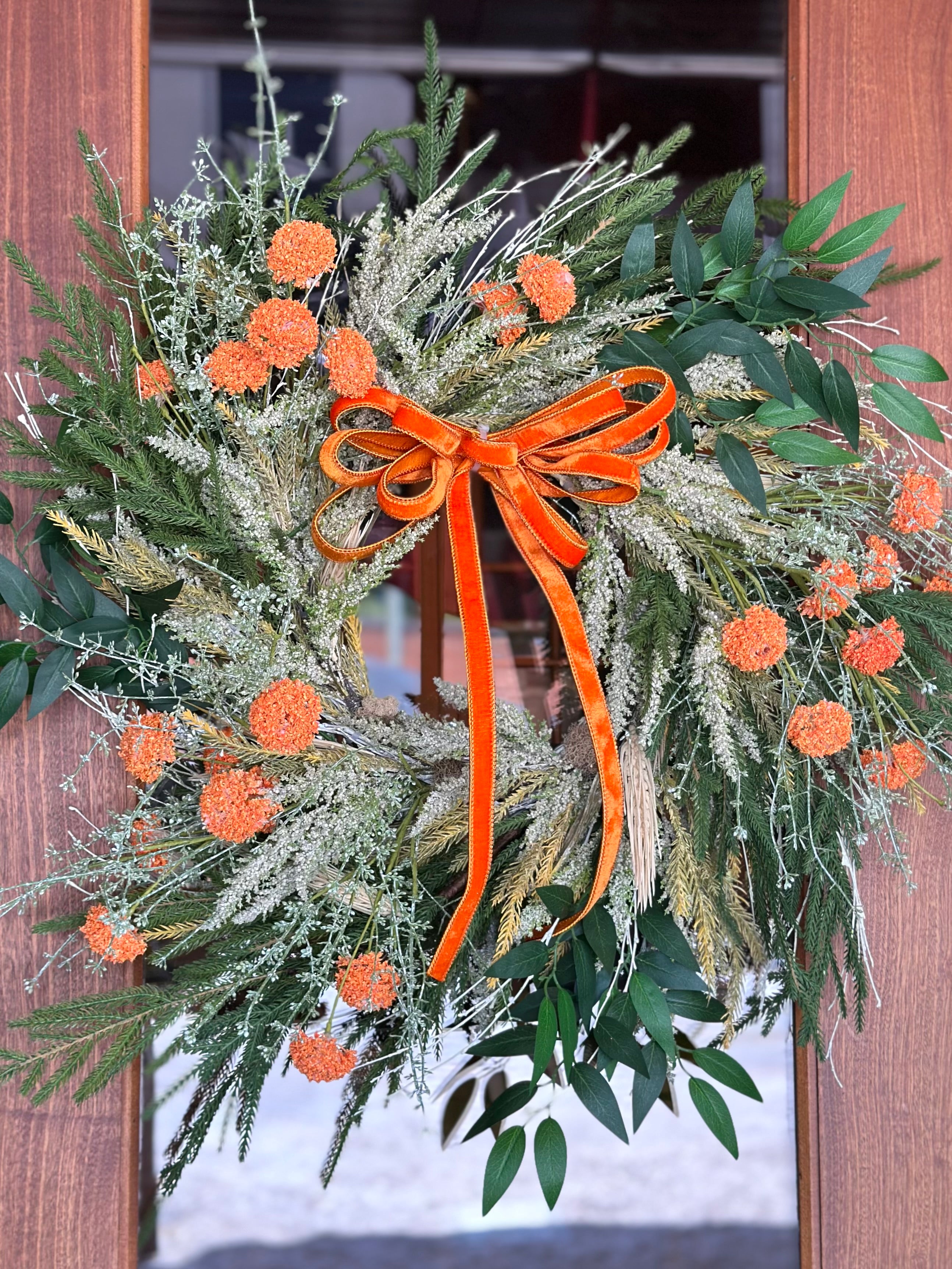 Orange Fall Wreath