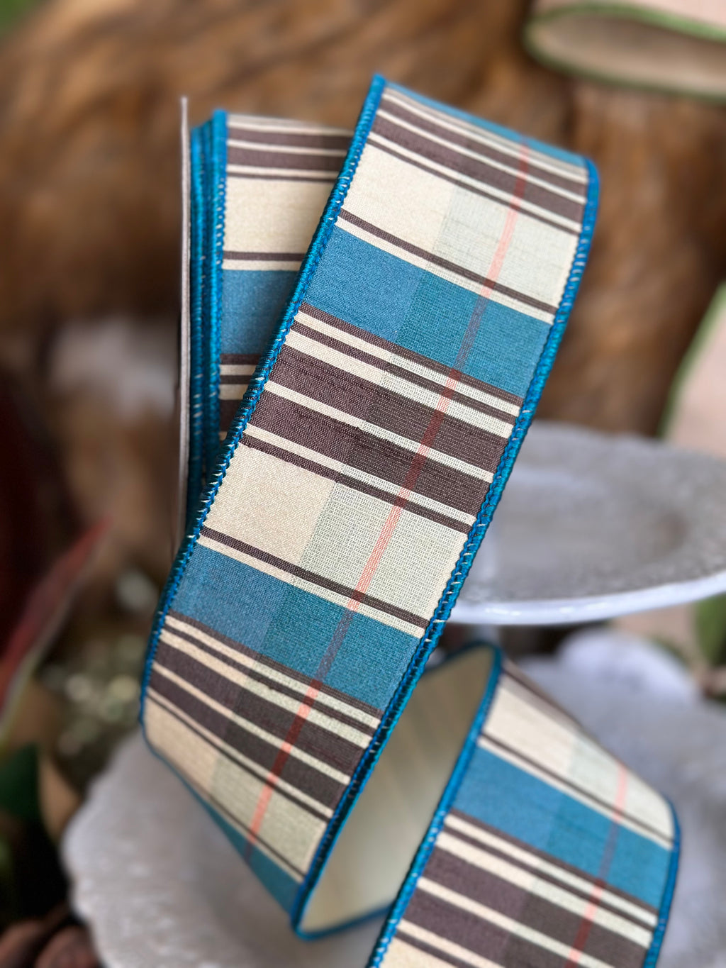2.5" Hampton Plaid- Chocolate Plaid