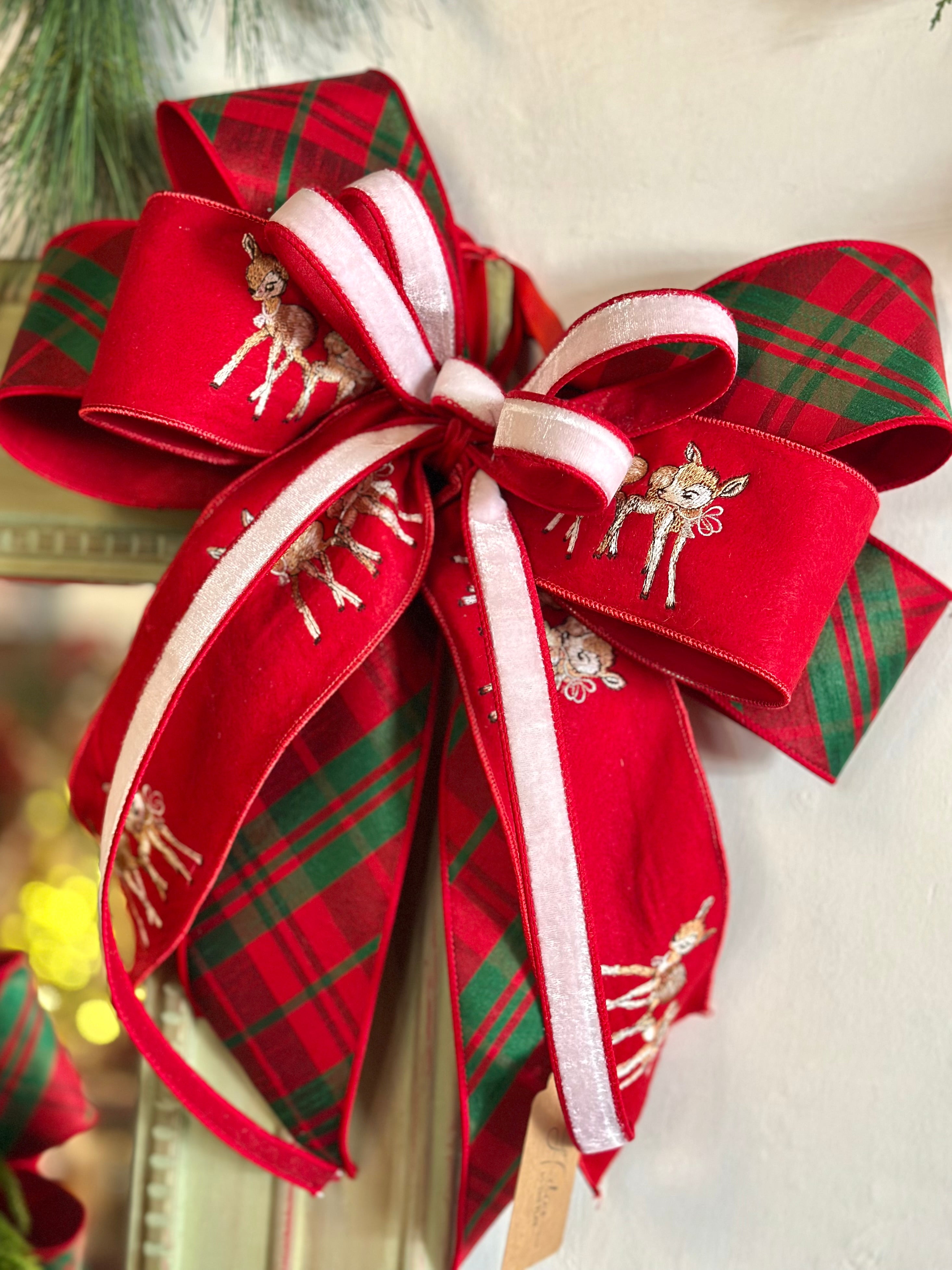 Doe and Plaid Bow