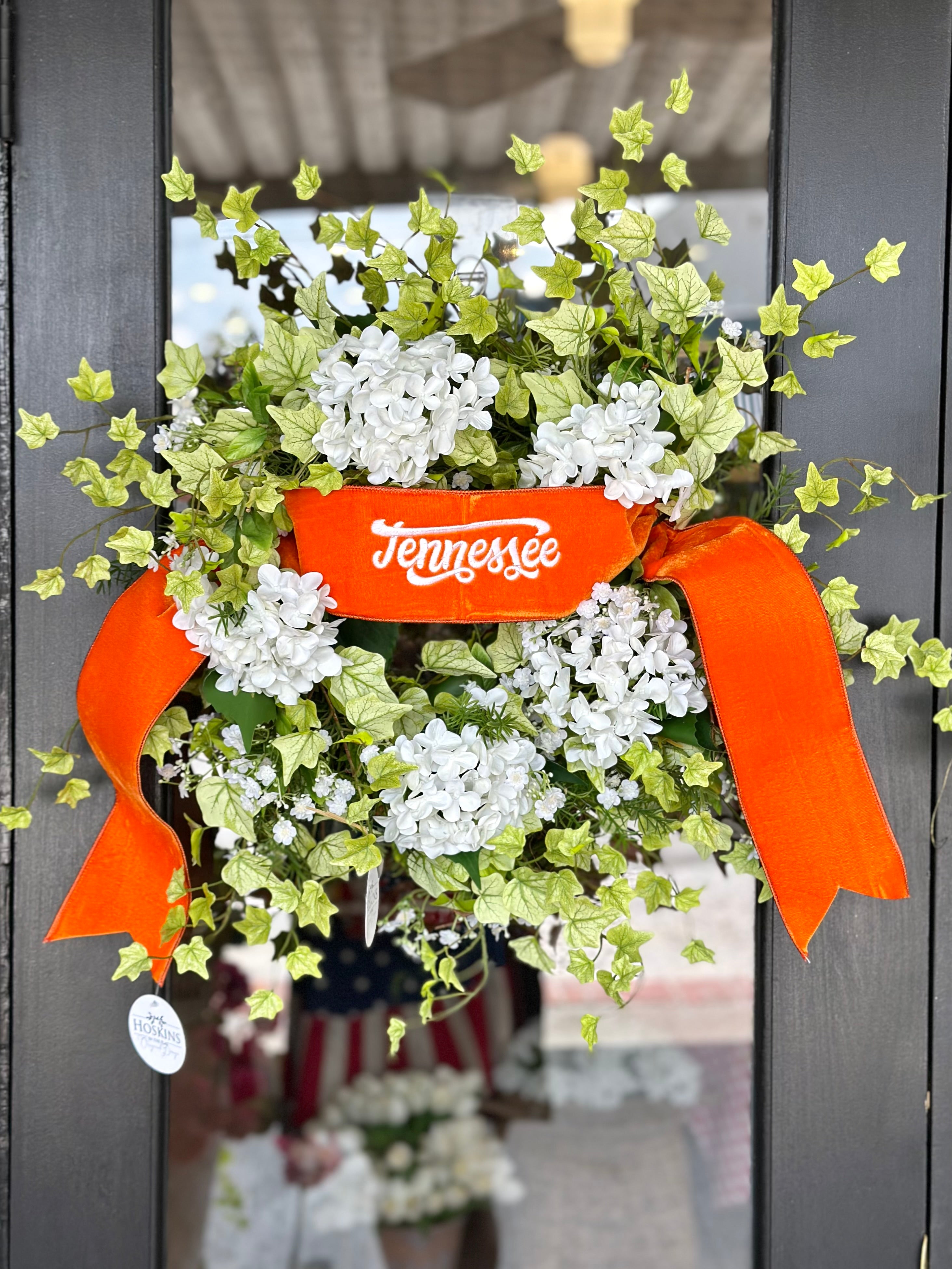 Tennessee Sash and Hydrangea Wreath
